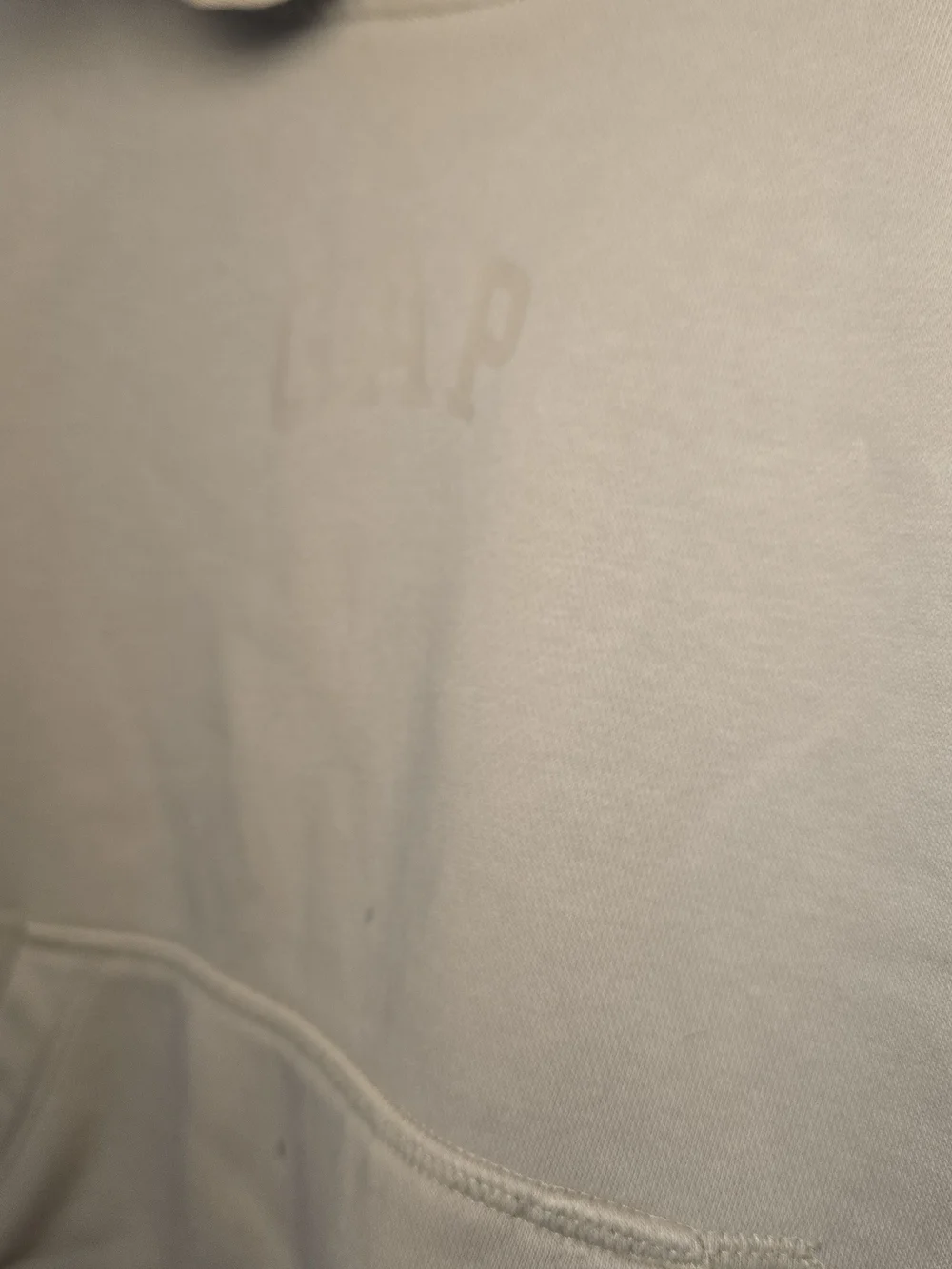 GAP Kids Hooded Pullover Sweatshirt Beige with Minor Flaw.